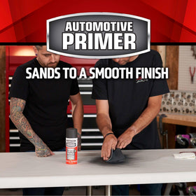 Rust-Oleum sandable base coat yields a smooth surface after sanding.
