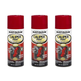 Rust-Oleum caliper spray red, side view, heat-resistant coating for brakes