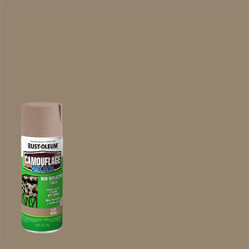 Rust-Oleum Camouflage 2X Ultra Cover ultra-flat finish on wood sample.