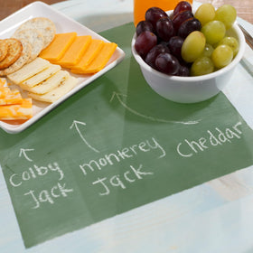 Rust-Oleum Chalkboard Paint requires 24 hours for best writing quality