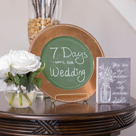 Rust-Oleum Chalkboard Paint dries to the touch quickly