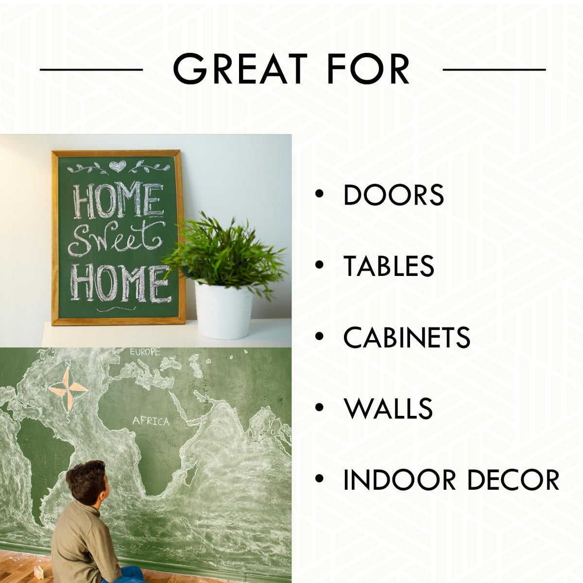 Rust-Oleum Chalkboard Paint is ideal for kitchens and offices