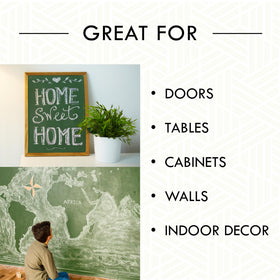 Rust-Oleum Chalkboard Paint is ideal for kitchens and offices