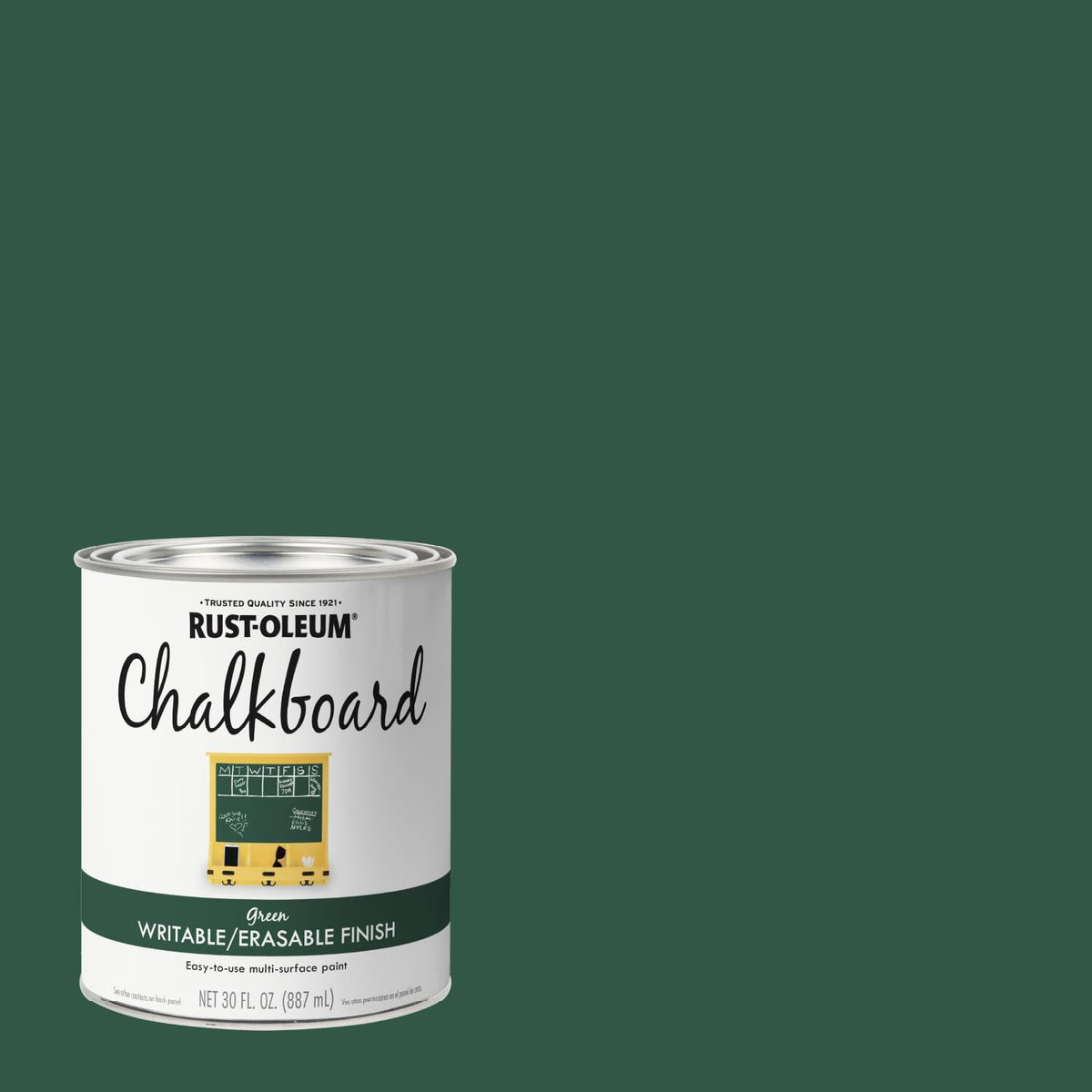 Applying Rust-Oleum Chalkboard Paint to wood for a writable surface