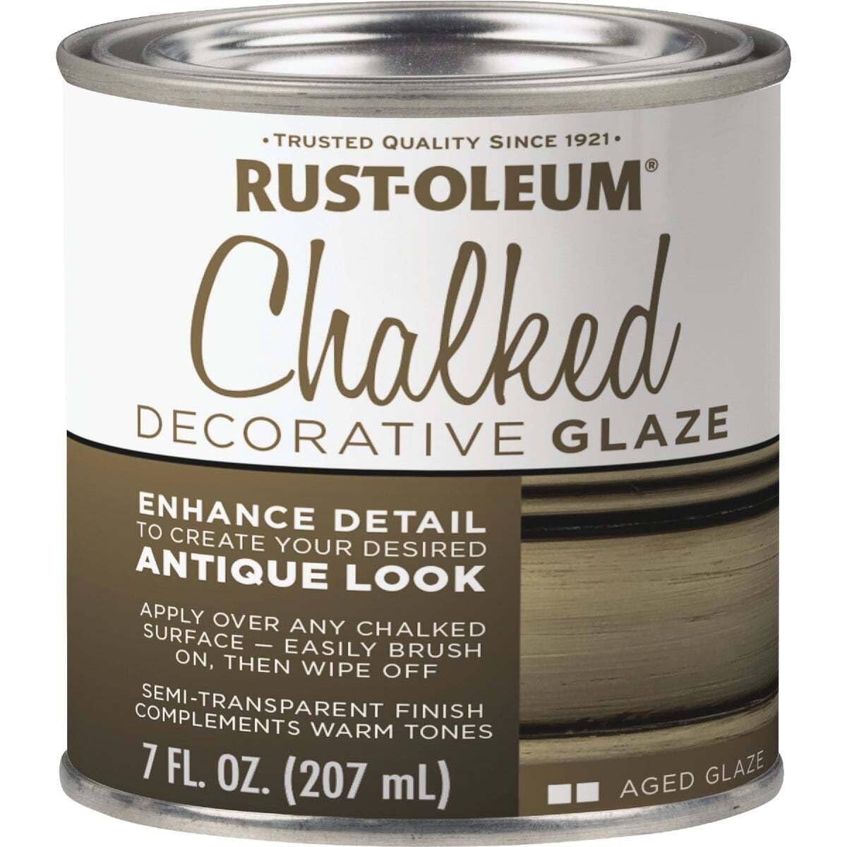 Rust-Oleum Chalked Decorative Glaze crevice detail adds depth.