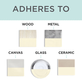 Rust-Oleum Chiffon Cream Chalked adheres to multiple surfaces for simple, versatile updates.