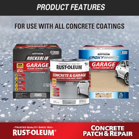Rust-Oleum patch usable indoors and outdoors with low odor.