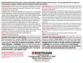 Rust-Oleum Eclipse Milk Paint cleanup is easy with soap and water after painting.