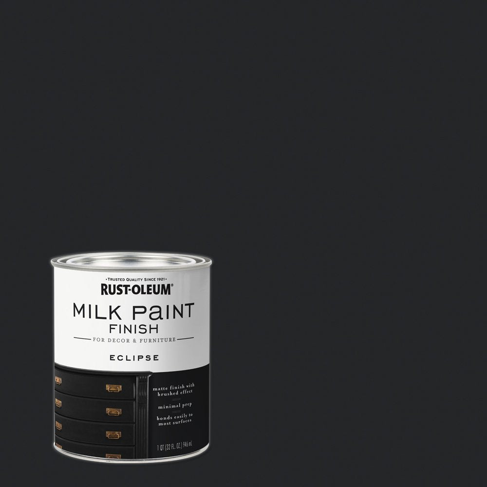 Rust-Oleum Eclipse Milk Paint in washed matte finish on a table for a soft update.