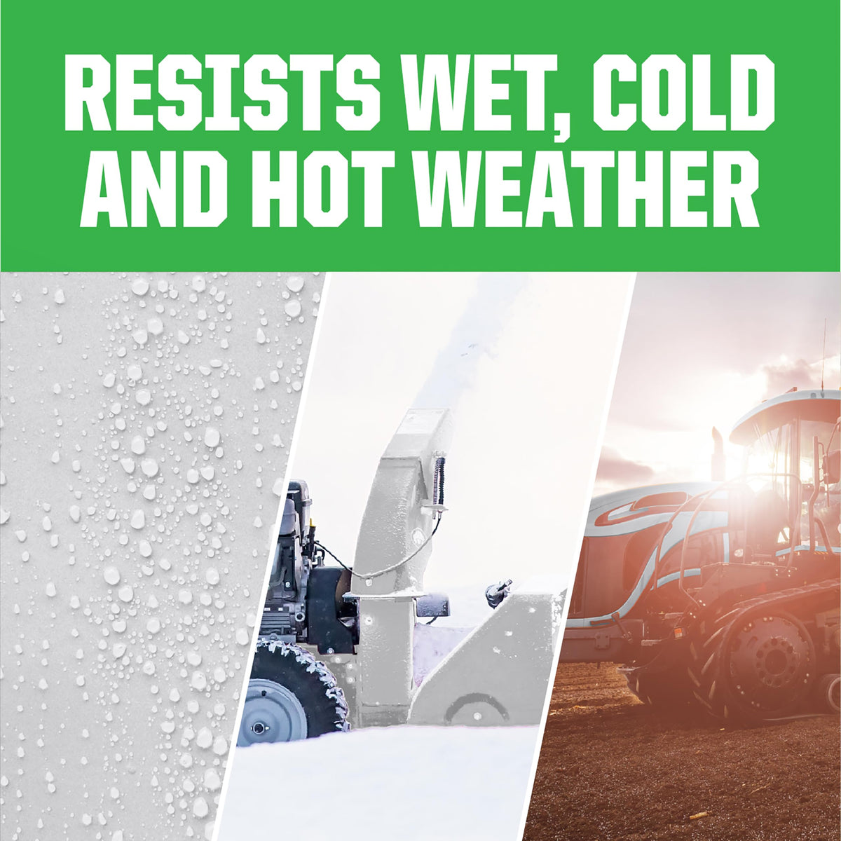 Rust-Oleum Farm & Implement Ford Gray spray on trailer demonstrates chip resistance and lasting color.