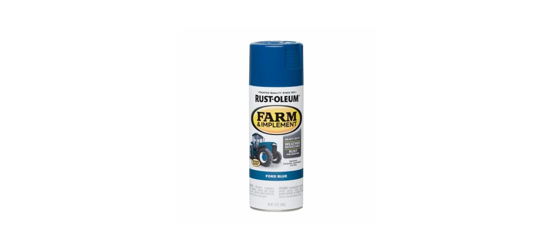 Rust-Oleum Ford Blue spray paint not recommended for galvanized metal surfaces