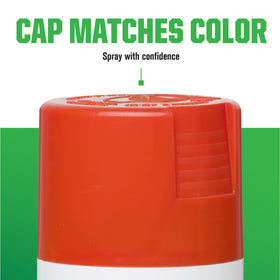 Rust-Oleum Kubota Orange protects against chips in harsh conditions.