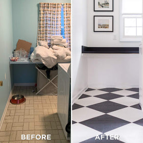 Rust-Oleum Home finishes a busy room with a durable, quick-update look.