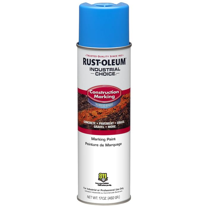 Rust-Oleum M1400 dries quickly after marking, speeding up project progress.