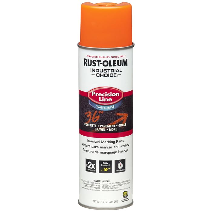 Rust-Oleum inverted spray tip close-up for clean lines