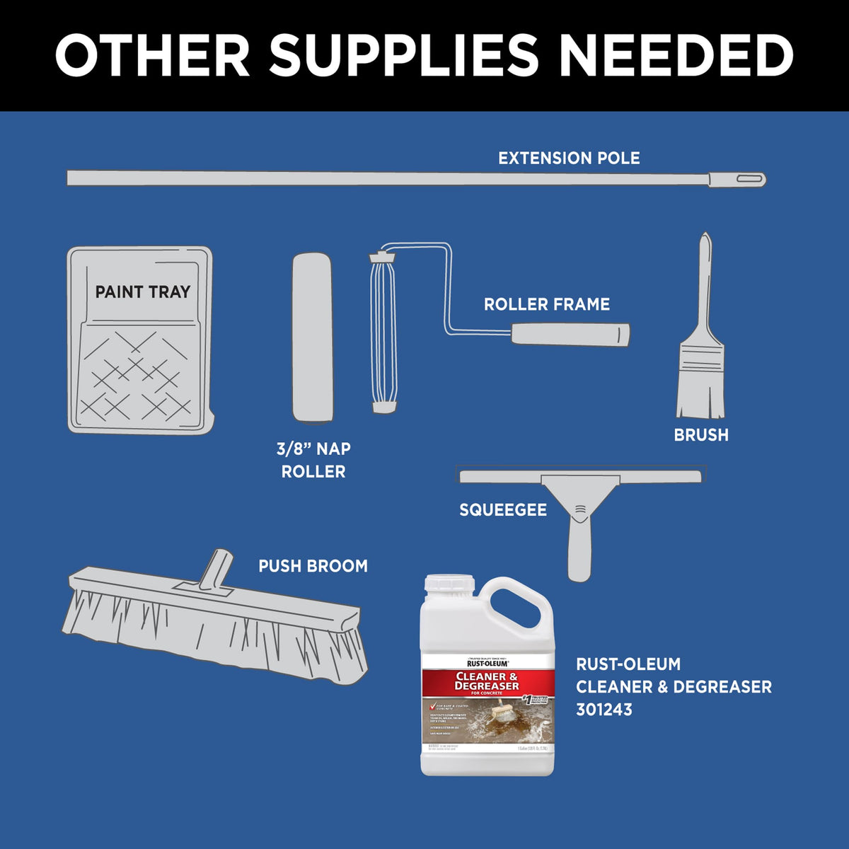 Rust-Oleum primer compatible with interior and exterior concrete surfaces