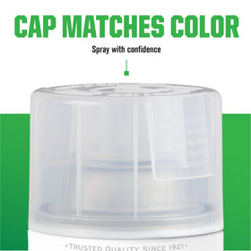 Rust-Oleum Lacquer Spray on unglazed ceramic ensures strong adhesion and gloss.