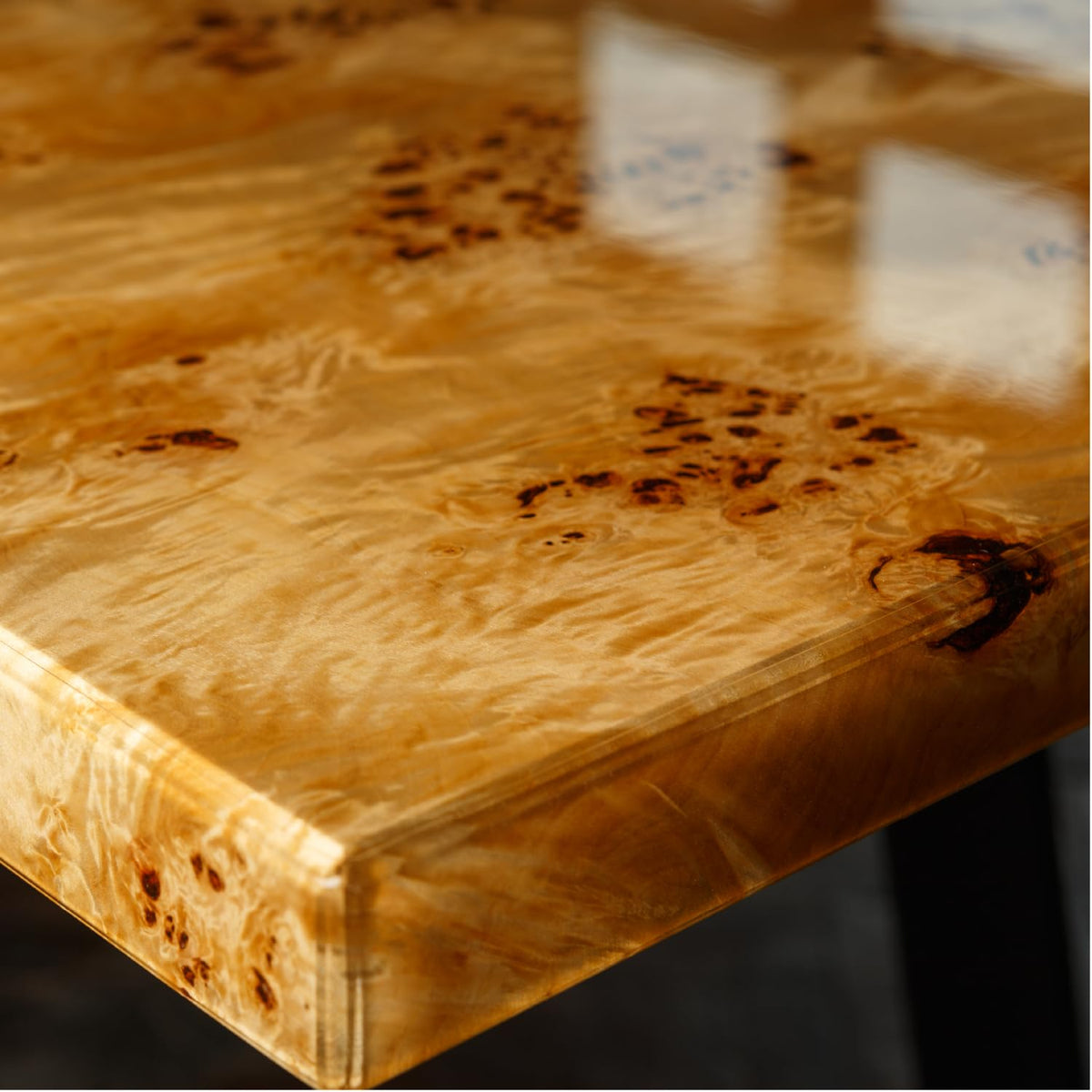 Rust-Oleum Lacquer Spray on lamps enhances metal and wood with showroom gloss.