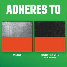Rust-Oleum Kubota Orange dries to the touch on metal components.