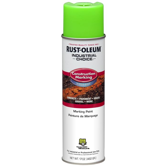 Rust-Oleum M1400 fast-drying formula marks areas in under five minutes.