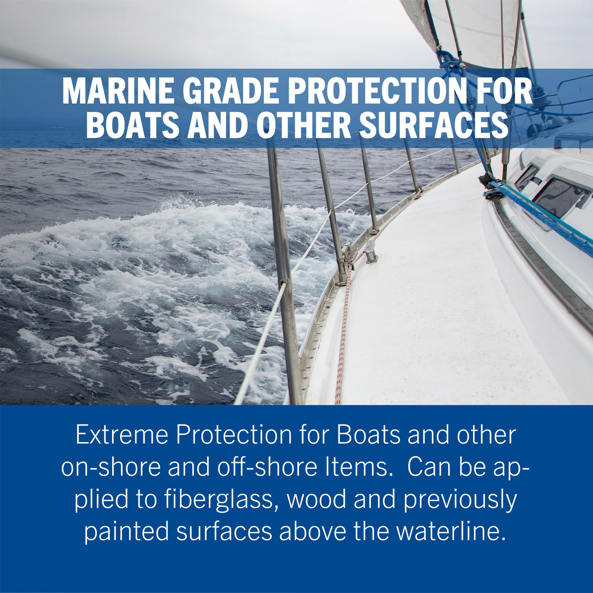 Rust-Oleum Marine primer creates a smooth base for even gloss with topcoat
