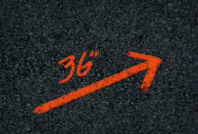 Rust-Oleum inverted spray on gravel creates durable, long-lasting lines.
