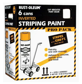 Rust-Oleum P2593849 inverted-striping application shows controlled lines on concrete.