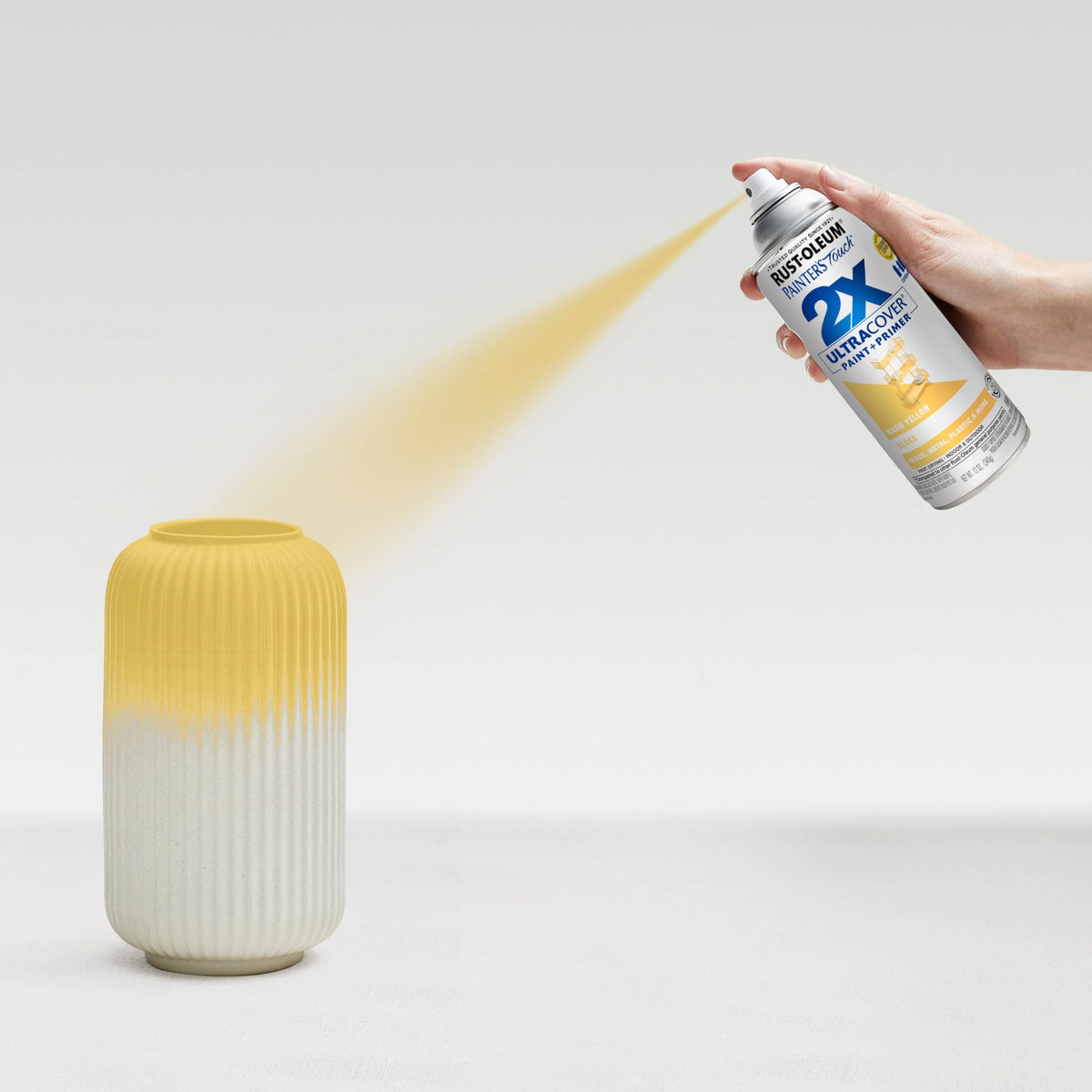 Rust-Oleum Painter's Touch 2X oil-based formula resists chipping.