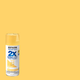 Rust-Oleum Painter's Touch 2X comfort spray tip reduces fatigue during long sessions.