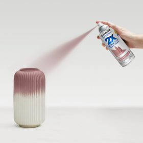 Rust-Oleum Painter's Touch 2X Satin Vintage Blush on plastic refresh.