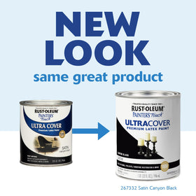 Rust-Oleum Painters Touch 2X Satin wood finish for furniture and trim.