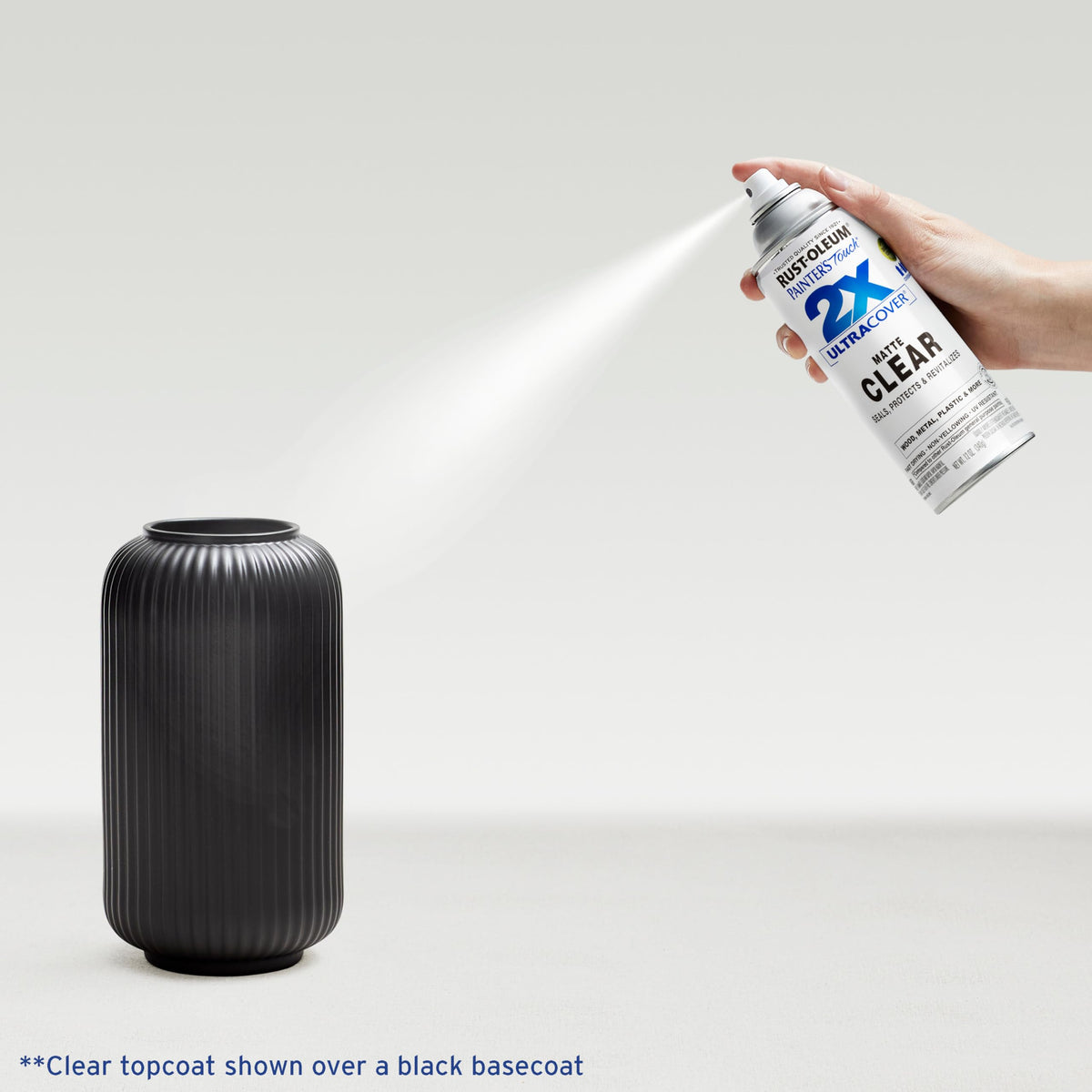Rust-Oleum Painter's Touch 2X dries to the touch in about 20 minutes