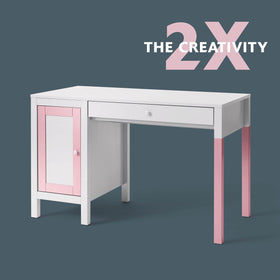 Wooden furniture sprayed with gloss white for refreshed, durable look