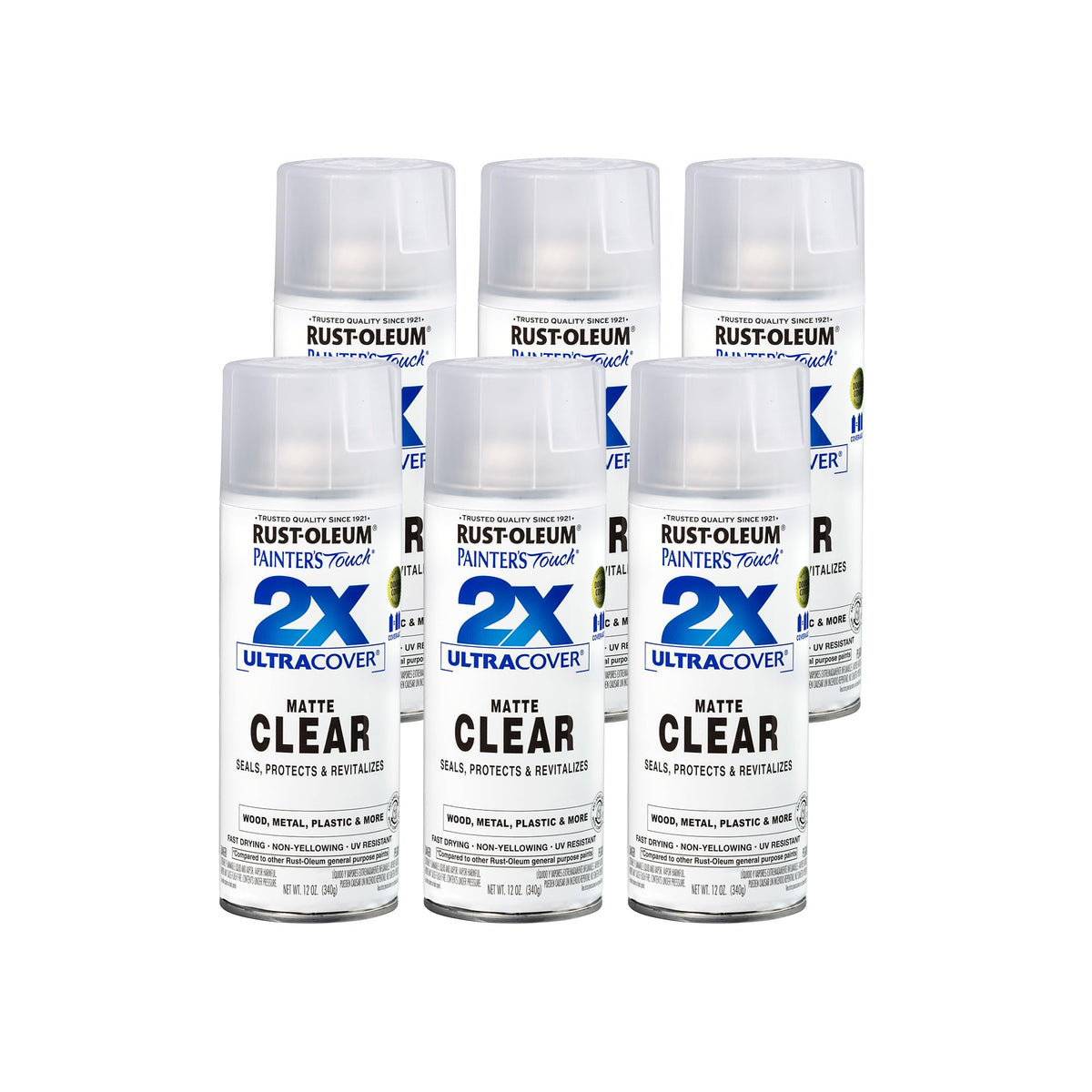 Rust-Oleum Painter's Touch 2X spray can delivers even coverage on multiple surfaces
