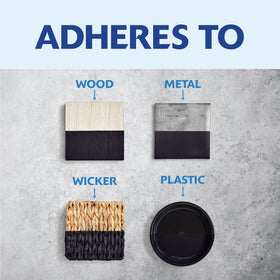 Rust-Oleum Painter's Touch 2X suitable for wood metal plastic surfaces.