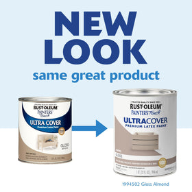 Rust-Oleum Painter's Touch Almond metal project showing quick-dry protection.