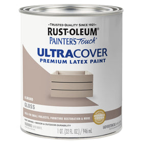 Rust-Oleum Painter's Touch Almond wood surface with a smooth, durable finish.