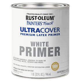 Rust-Oleum Painter's Touch brush-on paint quart white flat for DIY projects