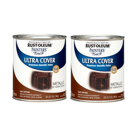 Rust-Oleum Painter’s Touch latex paint in metallic oil-rubbed bronze for durable indoor-outdoor projects