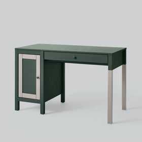Plaster or masonry surface prepped with Rust-Oleum Painter's Touch satin Hunt Club Green.