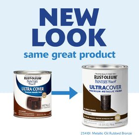 Rust-Oleum Painter's Touch brush stroke on metal surfaces for a smooth, even metallic look.