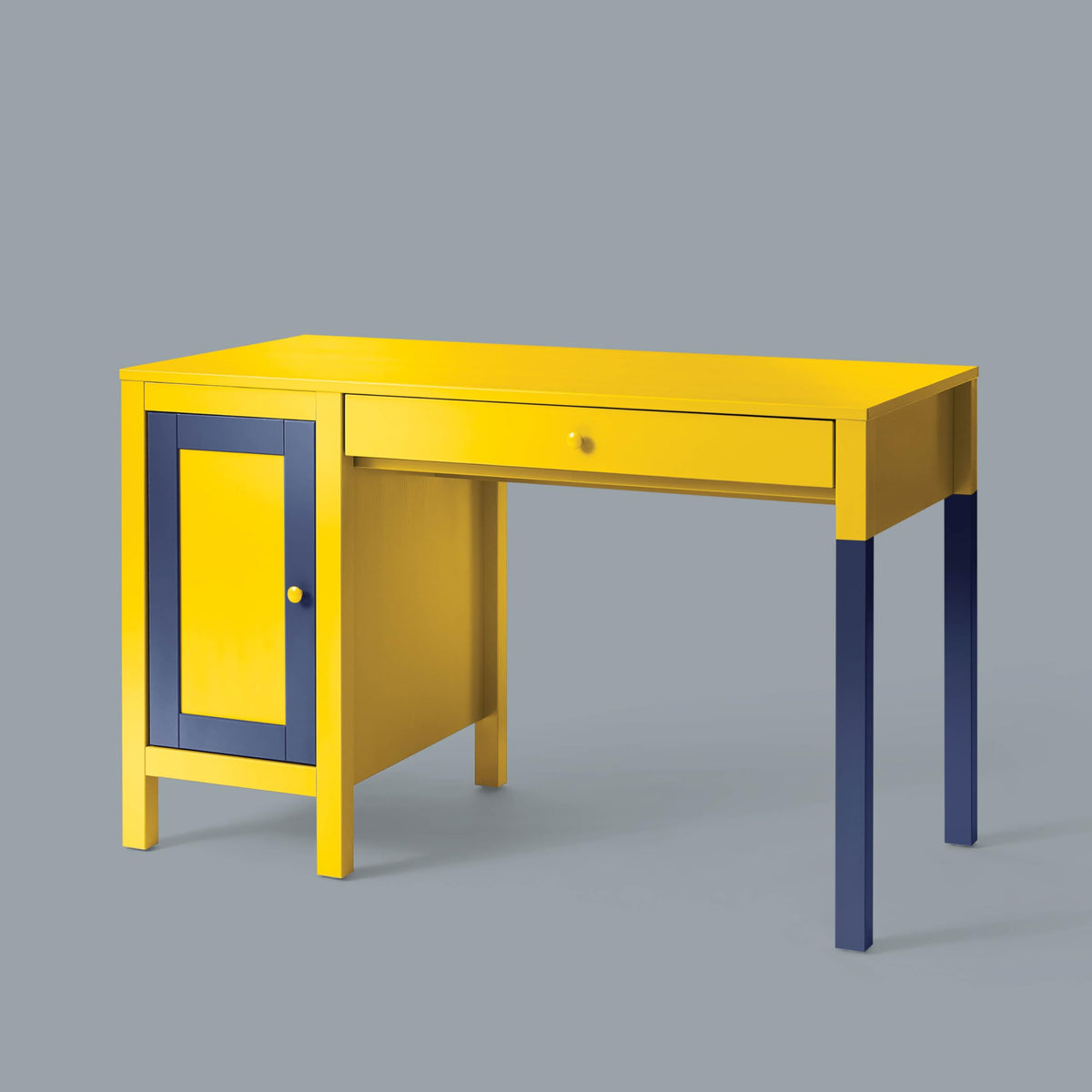 Rust-Oleum Painter's Touch Sun Yellow on furniture adds vibrant color.