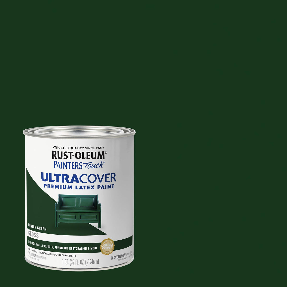 Rust-Oleum Painter's Touch Ultra Cover on wood surface showing fresh finish.