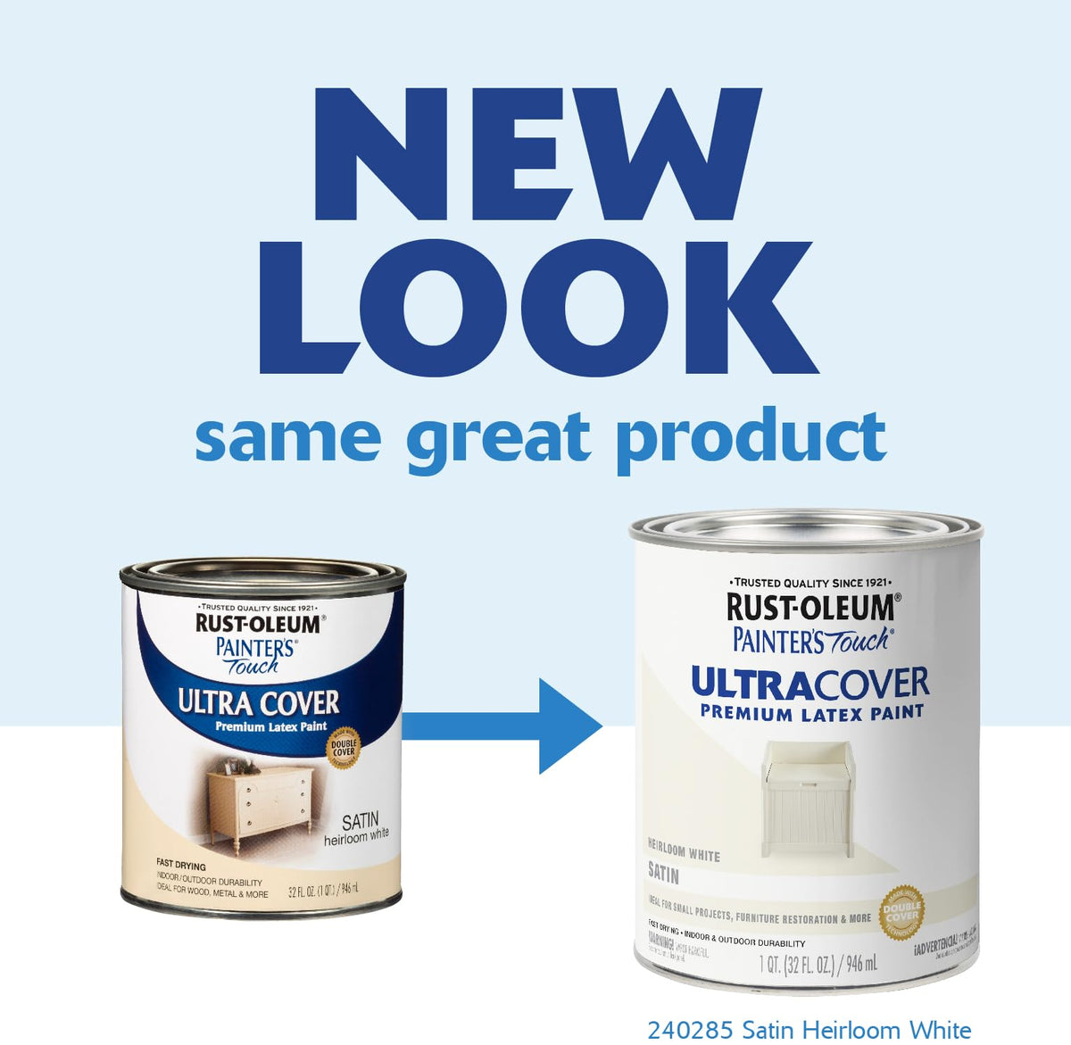 Rust-Oleum Painter's Touch wood brush-stroke close-up shows even coverage