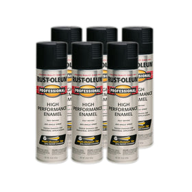Rust-Oleum Pro High Performance enamel spray can delivers even-angle spray for durable coats