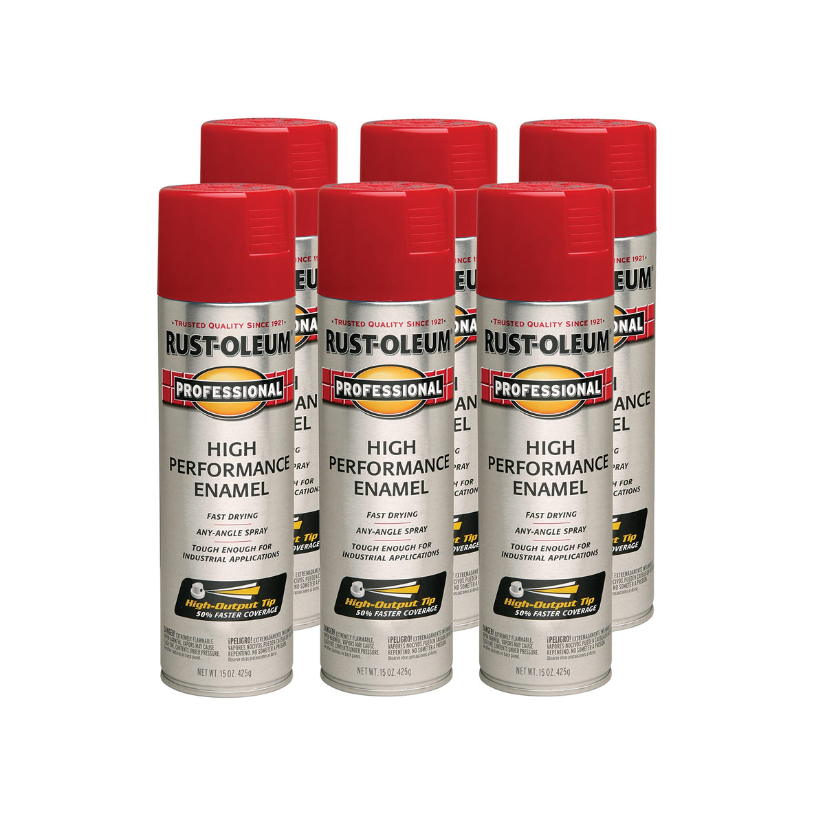 Rust-Oleum Professional enamel spray 15 oz gloss safety red for rust protection on metal
