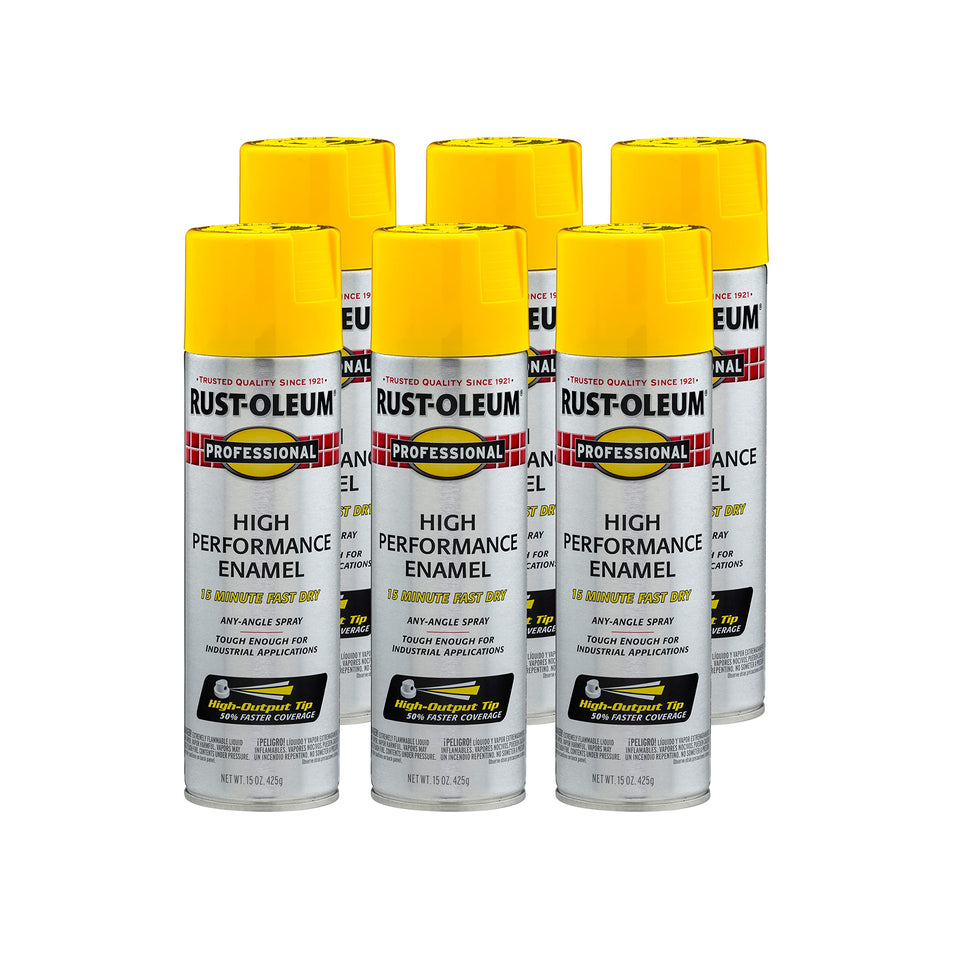 Rust-Oleum Professional enamel spray can shown with angled spray for versatile application