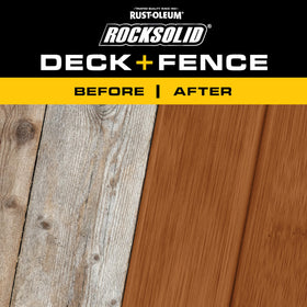 Weathered wood ready for RockSolid recoat without stripping.