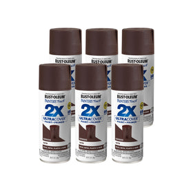Rust-Oleum Satin Espresso spray can for durable interior and exterior projects