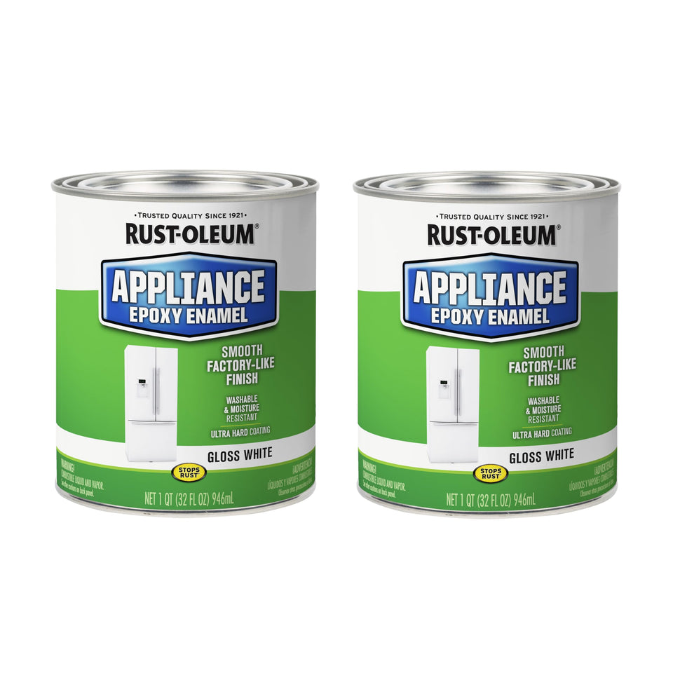 Rust-Oleum 241168 gloss white can refreshing interior appliances with durable enamel